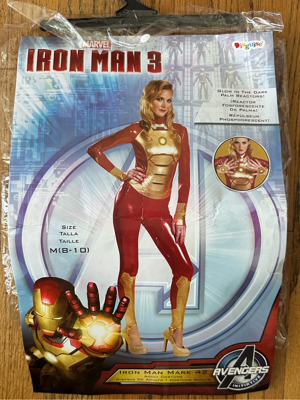 Marvel Iron Man-Inspired Women's Red and Gold Jumpsuit